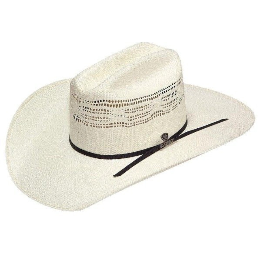 ARIAT Mens Bangora Straw Western Hat - Rio Grande